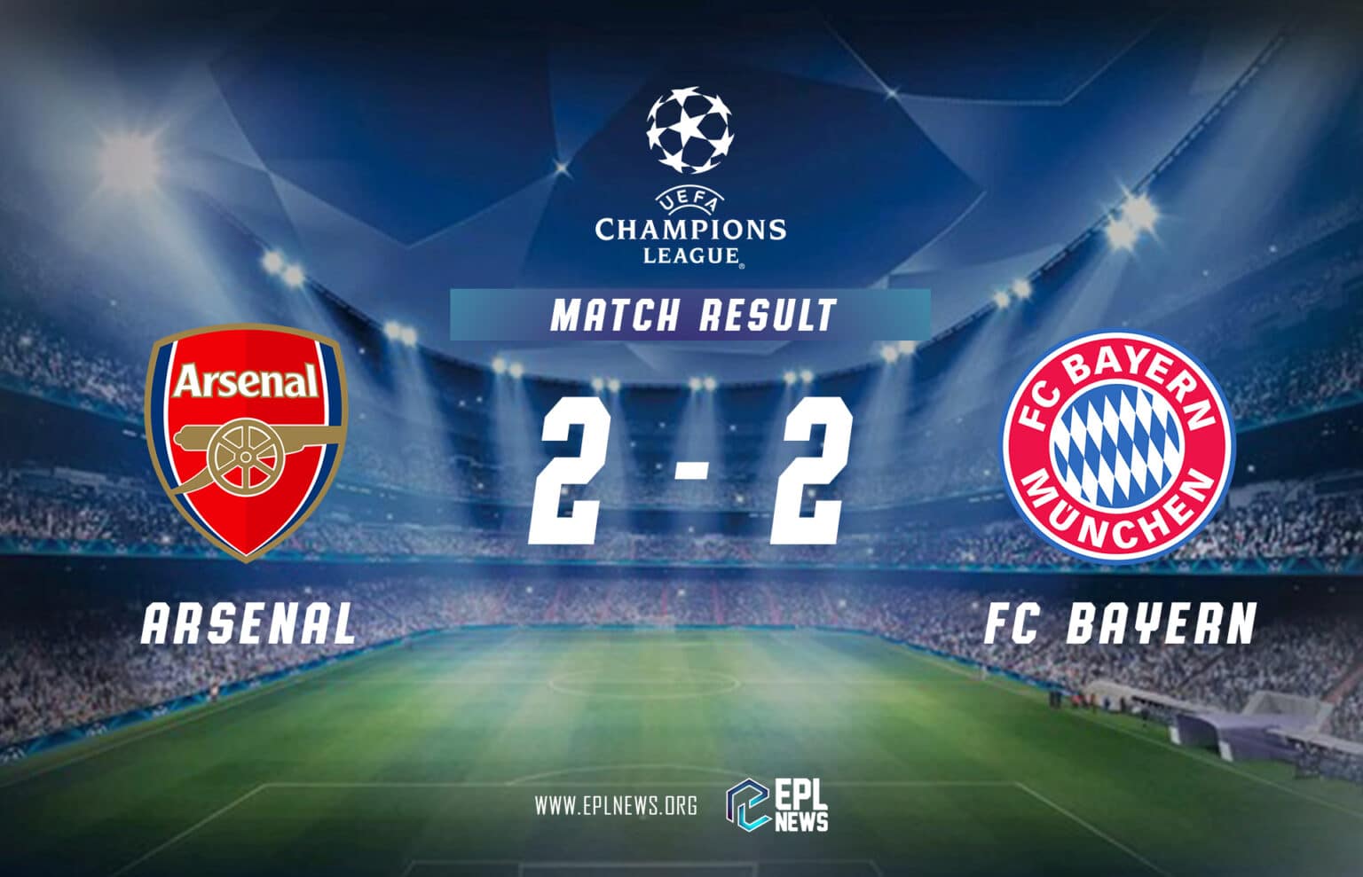 Thông tin Arsenal vs Bayern Munich
