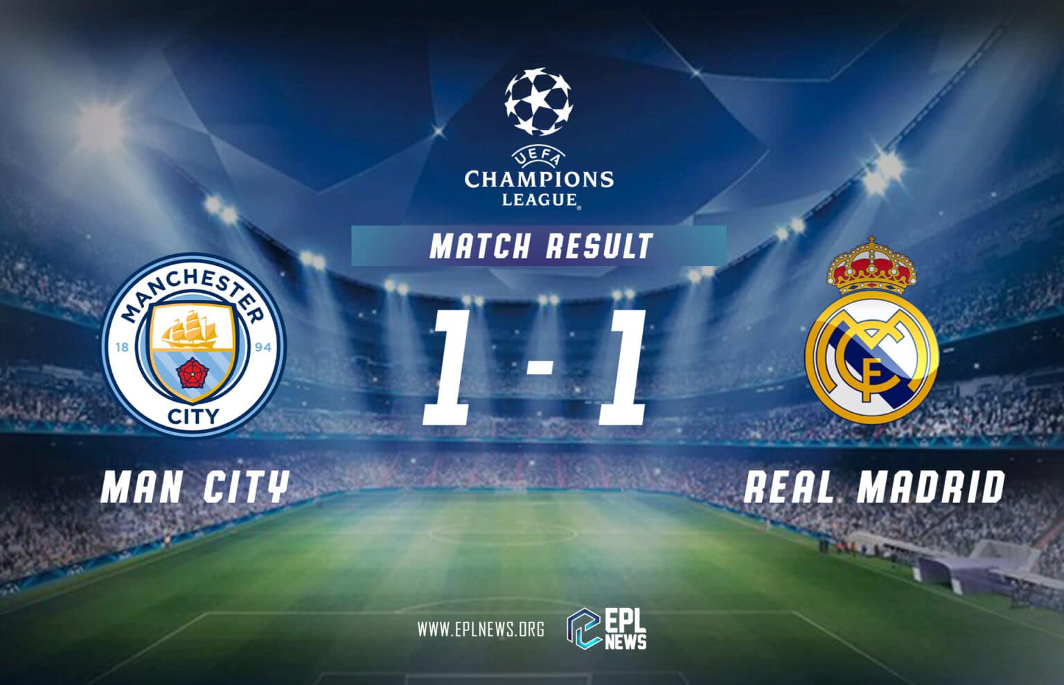 Thông tin Manchester City vs Real Madrid