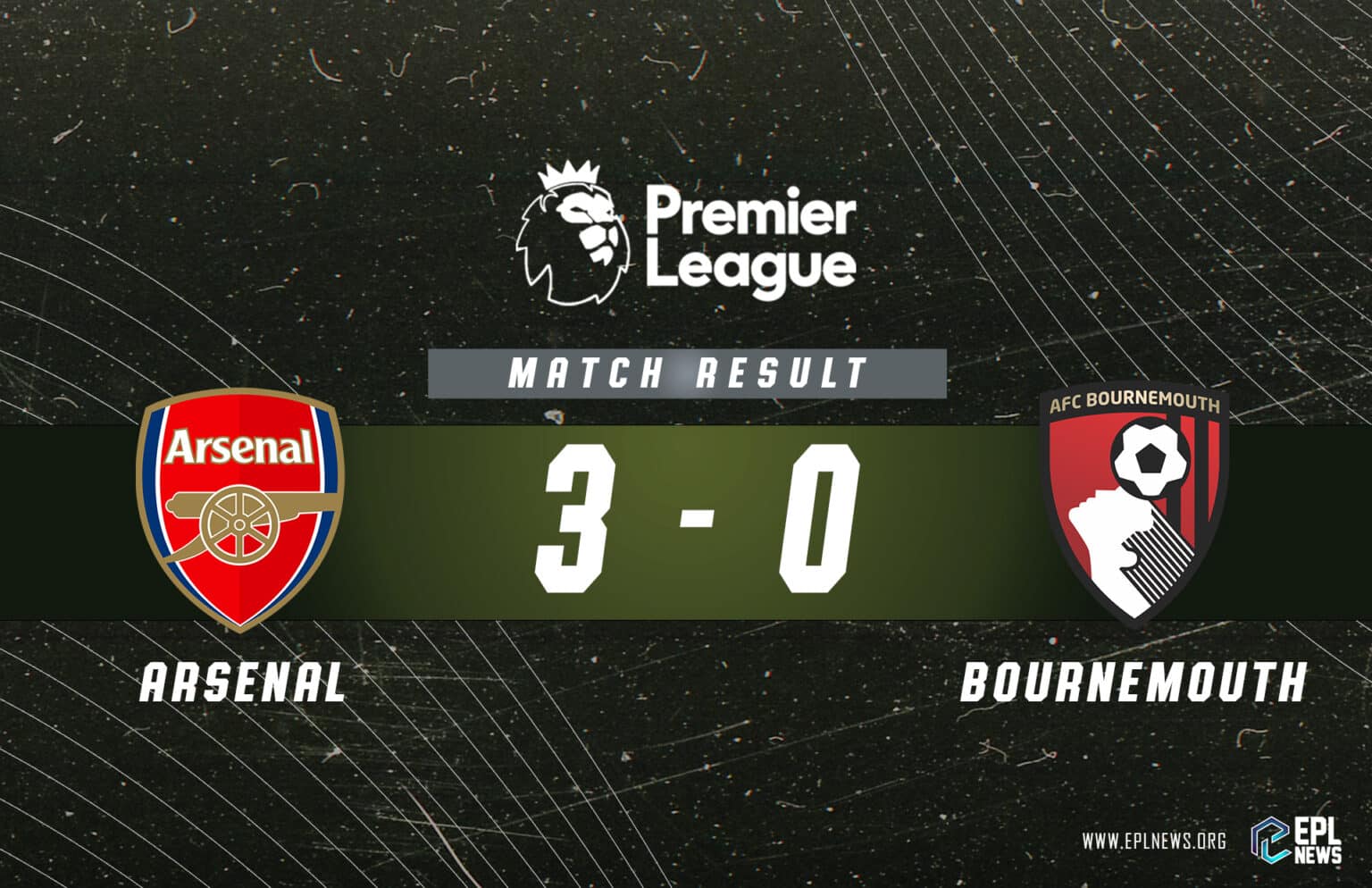 Thông tin Arsenal vs Bournemouth