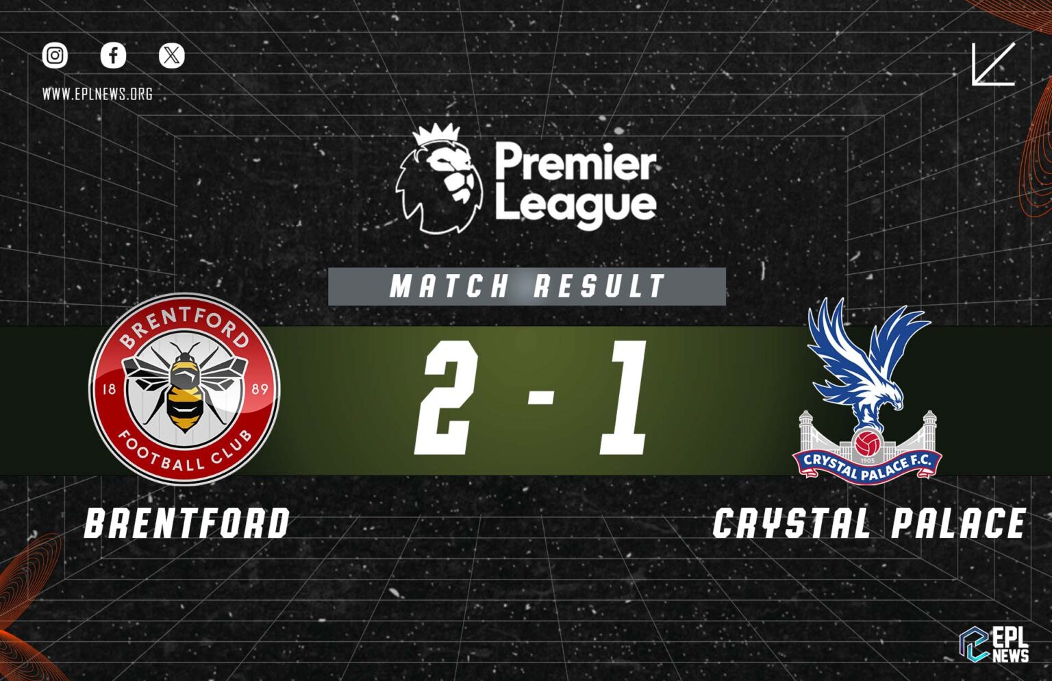 Thông tin trận đấu Brentford vs Crystal Palace