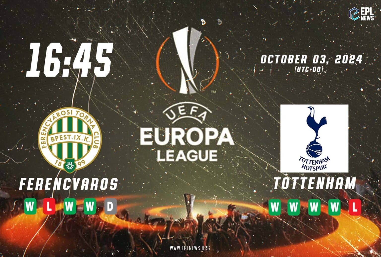 Xem trước trận đấu Ferencvaros vs Tottenham