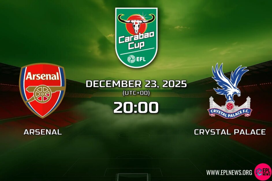 Xem trước Arsenal vs Crystal Palace: Tứ kết League Cup dưới ánh đèn Emirates