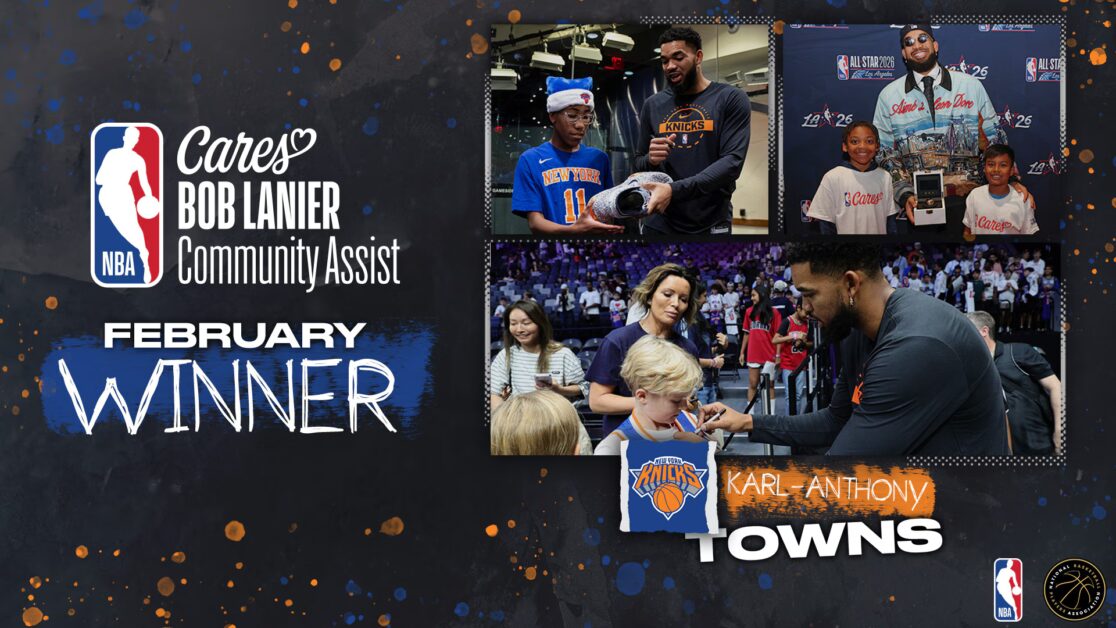 Knicks’ Towns giành được giải thưởng Bob Lanier cho tháng 2Karl-Anthony Towns giành được giải thưởng nhờ tác động của anh ấy trong cộng đồng, dẫn đầu phong trào phát triển áo khoác kỹ thuật số và hơn thế nữa.